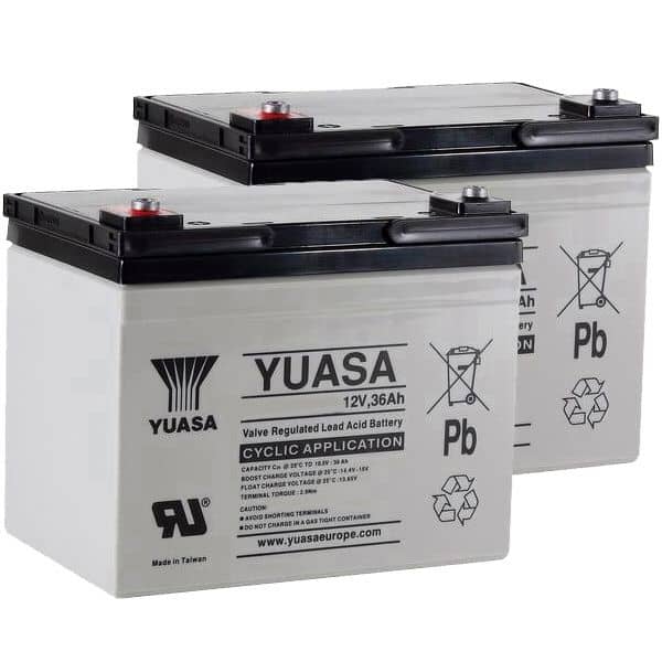 Yuasa VRLA batteries motorized scooters and mobility wheelchairs